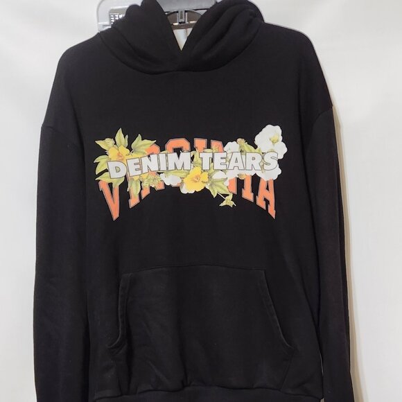 African Diaspora Goods Demi Tears Virginia Black Hoodie SIZE Large